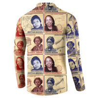 Brains Beauty And Breakthroughs Button Sweatshirt African Trailblazing Women Inventors and Innovators - Wonder Print Shop