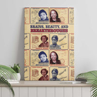 Brains Beauty And Breakthroughs Canvas Wall Art African Trailblazing Women Inventors and Innovators - Wonder Print Shop