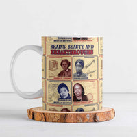 Brains Beauty And Breakthroughs Ceramic Mug African Trailblazing Women Inventors and Innovators - Wonder Print Shop