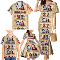 Brains Beauty And Breakthroughs Family Matching Mermaid Dress and Hawaiian Shirt African Trailblazing Women Inventors and Innovators - Wonder Print Shop