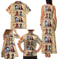 Brains Beauty And Breakthroughs Family Matching Tank Maxi Dress and Hawaiian Shirt African Trailblazing Women Inventors and Innovators - Wonder Print Shop