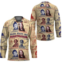 Brains Beauty And Breakthroughs Hockey Jersey African Trailblazing Women Inventors and Innovators - Wonder Print Shop