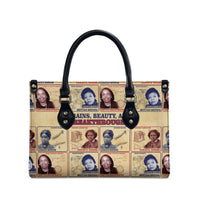 Brains Beauty And Breakthroughs Leather Bag African Trailblazing Women Inventors and Innovators - Wonder Print Shop
