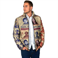 Brains Beauty And Breakthroughs Padded Jacket African Trailblazing Women Inventors and Innovators - Wonder Print Shop