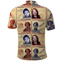 Brains Beauty And Breakthroughs Polo Shirt African Trailblazing Women Inventors and Innovators - Wonder Print Shop