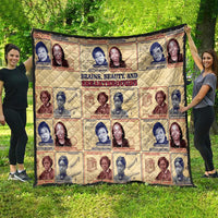 Brains Beauty And Breakthroughs Quilt African Trailblazing Women Inventors and Innovators - Wonder Print Shop