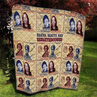 Brains Beauty And Breakthroughs Quilt African Trailblazing Women Inventors and Innovators - Wonder Print Shop