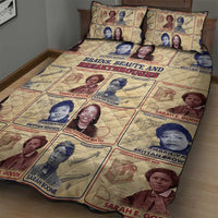 Brains Beauty And Breakthroughs Quilt Bed Set African Trailblazing Women Inventors and Innovators - Wonder Print Shop