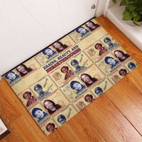 Brains Beauty And Breakthroughs Rubber Doormat African Trailblazing Women Inventors and Innovators - Wonder Print Shop