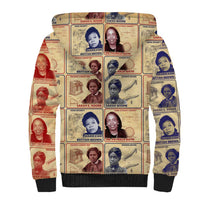 Brains Beauty And Breakthroughs Sherpa Hoodie African Trailblazing Women Inventors and Innovators - Wonder Print Shop