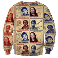 Brains Beauty And Breakthroughs Sweatshirt African Trailblazing Women Inventors and Innovators - Wonder Print Shop