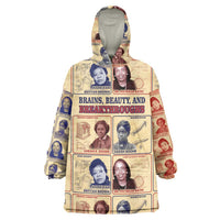 Brains Beauty And Breakthroughs Wearable Blanket Hoodie African Trailblazing Women Inventors and Innovators - Wonder Print Shop