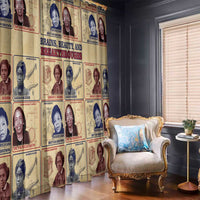Brains Beauty And Breakthroughs Window Curtain African Trailblazing Women Inventors and Innovators - Wonder Print Shop