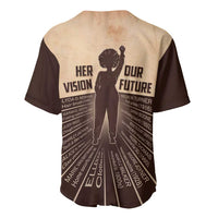 Her Vision Our Future Baseball Jersey African Influential Black Women Inventors and Pioneers - Wonder Print Shop
