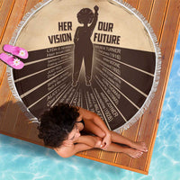 Her Vision Our Future Beach Blanket African Influential Black Women Inventors and Pioneers - Wonder Print Shop