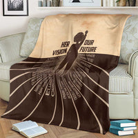 Her Vision Our Future Blanket African Influential Black Women Inventors and Pioneers - Wonder Print Shop