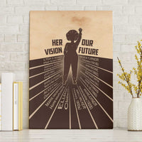 Her Vision Our Future Canvas Wall Art African Influential Black Women Inventors and Pioneers - Wonder Print Shop
