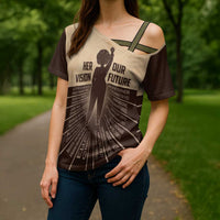 Her Vision Our Future Cross Shoulder Shirt African Influential Black Women Inventors and Pioneers - Wonder Print Shop