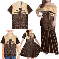 Her Vision Our Future Family Matching Off Shoulder Maxi Dress and Hawaiian Shirt African Influential Black Women Inventors and Pioneers - Wonder Print Shop