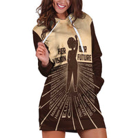 Her Vision Our Future Hoodie Dress African Influential Black Women Inventors and Pioneers - Wonder Print Shop
