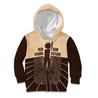 Her Vision Our Future Kid Hoodie African Influential Black Women Inventors and Pioneers - Wonder Print Shop