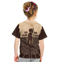 Her Vision Our Future Kid T Shirt African Influential Black Women Inventors and Pioneers - Wonder Print Shop