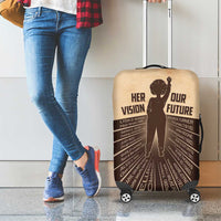 Her Vision Our Future Luggage Cover African Influential Black Women Inventors and Pioneers - Wonder Print Shop