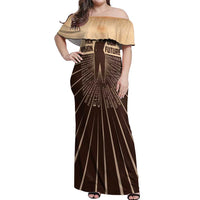 Her Vision Our Future Off Shoulder Maxi Dress African Influential Black Women Inventors and Pioneers - Wonder Print Shop