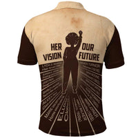 Her Vision Our Future Polo Shirt African Influential Black Women Inventors and Pioneers - Wonder Print Shop