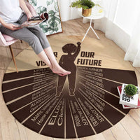 Her Vision Our Future Round Carpet African Influential Black Women Inventors and Pioneers - Wonder Print Shop