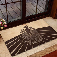 Her Vision Our Future Rubber Doormat African Influential Black Women Inventors and Pioneers - Wonder Print Shop