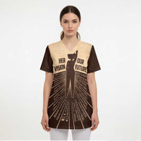 Her Vision Our Future Scrub Top African Influential Black Women Inventors and Pioneers - Wonder Print Shop