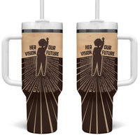 Her Vision Our Future Tumbler With Handle African Influential Black Women Inventors and Pioneers - Wonder Print Shop