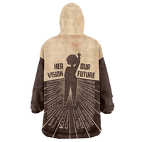 Her Vision Our Future Wearable Blanket Hoodie African Influential Black Women Inventors and Pioneers - Wonder Print Shop