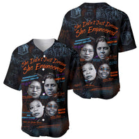 She Didn't Just Dream She Engineered Baseball Jersey African Celebrating Trailblazing Black Women Innovators in Technology and Engineering - Wonder Print Shop