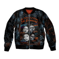 She Didn't Just Dream She Engineered Bomber Jacket African Celebrating Trailblazing Black Women Innovators in Technology and Engineering - Wonder Print Shop