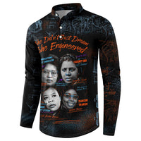 She Didn't Just Dream She Engineered Button Sweatshirt African Celebrating Trailblazing Black Women Innovators in Technology and Engineering - Wonder Print Shop