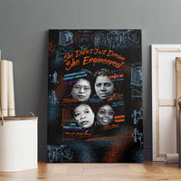 She Didn't Just Dream She Engineered Canvas Wall Art African Celebrating Trailblazing Black Women Innovators in Technology and Engineering - Wonder Print Shop