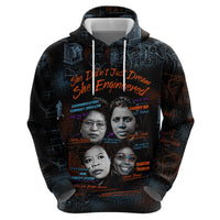 She Didn't Just Dream She Engineered Hoodie African Celebrating Trailblazing Black Women Innovators in Technology and Engineering - Wonder Print Shop