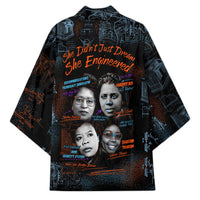 She Didn't Just Dream She Engineered Kimono African Celebrating Trailblazing Black Women Innovators in Technology and Engineering - Wonder Print Shop