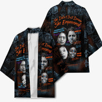 She Didn't Just Dream She Engineered Kimono African Celebrating Trailblazing Black Women Innovators in Technology and Engineering - Wonder Print Shop