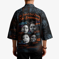 She Didn't Just Dream She Engineered Kimono African Celebrating Trailblazing Black Women Innovators in Technology and Engineering - Wonder Print Shop