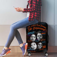 She Didn't Just Dream She Engineered Luggage Cover African Celebrating Trailblazing Black Women Innovators in Technology and Engineering - Wonder Print Shop