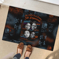 She Didn't Just Dream She Engineered Rubber Doormat African Celebrating Trailblazing Black Women Innovators in Technology and Engineering - Wonder Print Shop