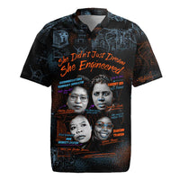 She Didn't Just Dream She Engineered Rugby Jersey African Celebrating Trailblazing Black Women Innovators in Technology and Engineering - Wonder Print Shop