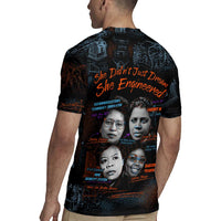 She Didn't Just Dream She Engineered Rugby Jersey African Celebrating Trailblazing Black Women Innovators in Technology and Engineering - Wonder Print Shop