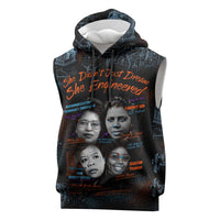 She Didn't Just Dream She Engineered Sleeveless Hoodie African Celebrating Trailblazing Black Women Innovators in Technology and Engineering - Wonder Print Shop