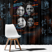 She Didn't Just Dream She Engineered Window Curtain African Celebrating Trailblazing Black Women Innovators in Technology and Engineering - Wonder Print Shop