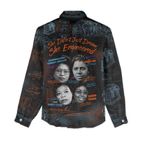 She Didn't Just Dream She Engineered Women Casual Shirt African Celebrating Trailblazing Black Women Innovators in Technology and Engineering - Wonder Print Shop
