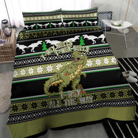 Christmas T Rex Tree Bedding Set Xmas Holiday Patterns - Wonder Print Shop